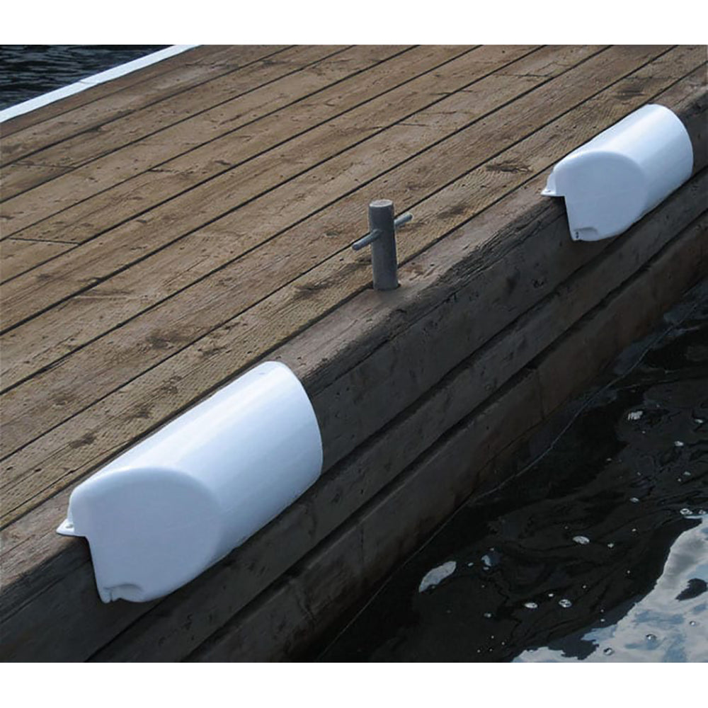 SET OF 2!! Dock Edge Dolphin Dockside Bumper 7 x 16 hot Straight - White