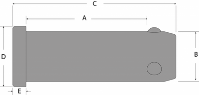 Tylaska 3/8" x 5/8" Ball Lock Clevis Pin