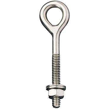 Ronstan 316SS 5/16" Eye Bolt, 5/16"-18 UNC Thread X 4" Shaft w/Nut & Washer