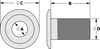 Tylaska RB8-S 8mm Single Rope Bushing